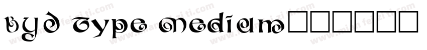 BYD Type Medium字体转换